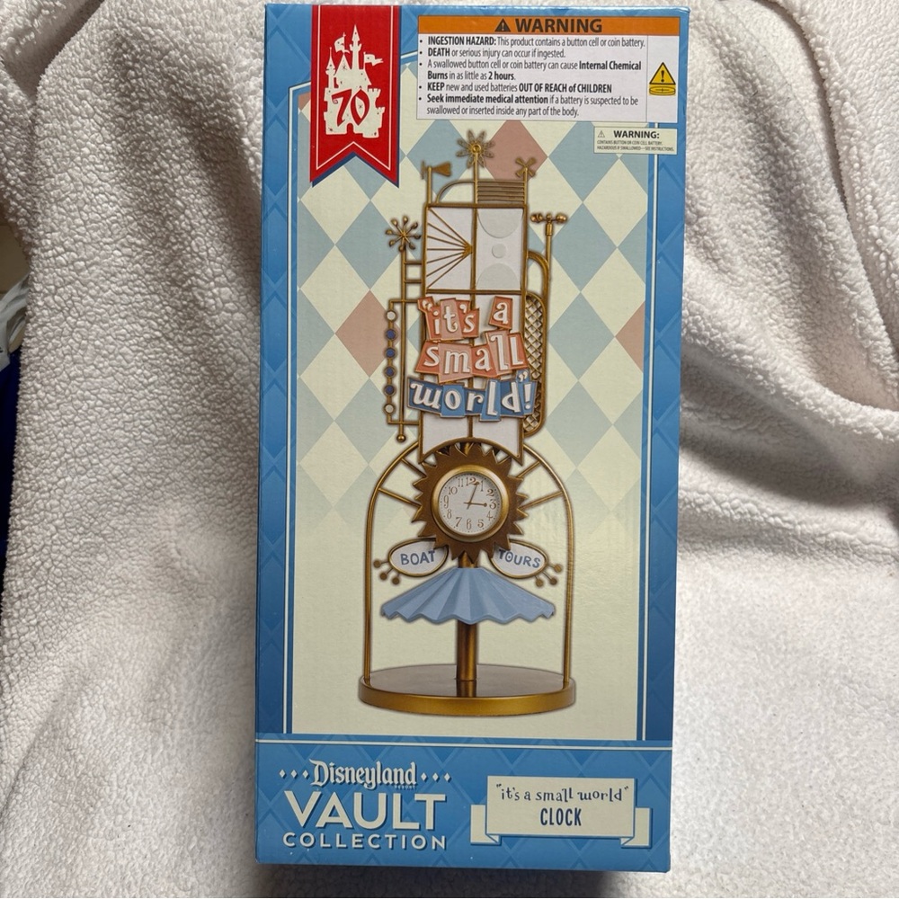 Disneyland 70th Anniversary It’s A Small World Clock Vault Collection NEW